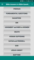 Bible Answers to Bible Questions poster