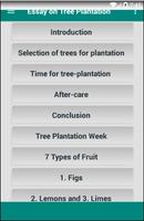 Essay on Tree Plantation plakat