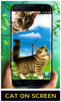 Gato en Pantalla magia Toque De miedo Broma captura de pantalla 1