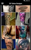 Diseños de tatuajes en 3D Poster