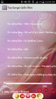 Top Songs Celine Dion capture d'écran 2