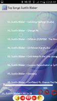 Top Songs Justin Bieber capture d'écran 3