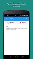 Kamus Bahasa Inggris Indonesia capture d'écran 1