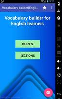 Poster Vocabulary builder (English) Facile