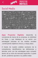 Apps Proyectos Digitales capture d'écran 3