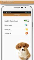 برنامه‌نما Puppy Zipper Lock عکس از صفحه