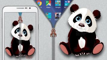 Panda Zipper Lock poster