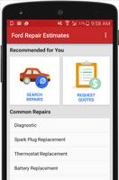 Ford Repair Estimates & Costs Poster