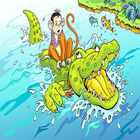 Kids Story Monkey And Crocodile icon