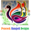Peacock Designs Rangoli