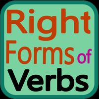 English | Right forms of Verb Affiche