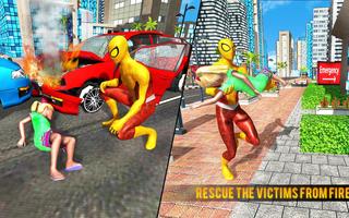 Super Flying Spider Rope Hero: City Rescue Mission screenshot 2