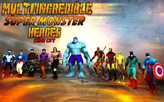 Multi Incredible Super Monster Heroes: Crime City capture d'écran 2