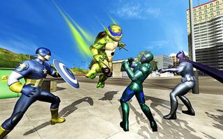 برنامه‌نما Turtle Hero: Superheroes Open World Ninja Battle عکس از صفحه