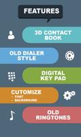 Rotary phone-Old Keypad Dialer الملصق
