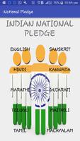 Indian National Pledge Affiche