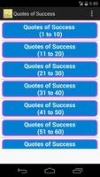 Quotes of Success poster