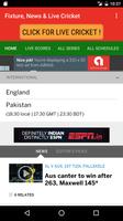 Fixture, News & Live Cricket Affiche