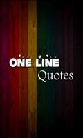 One Line Quotes الملصق