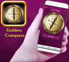 Golden Compass - Smart Compass Digital Affiche