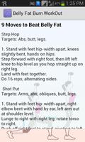 Belly Fat Burn Workout syot layar 1