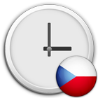 Czech Republic Clock Widget Zeichen
