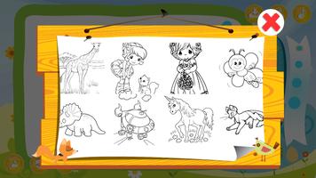 Drawing board for kids - Children coloring games Ekran Görüntüsü 2