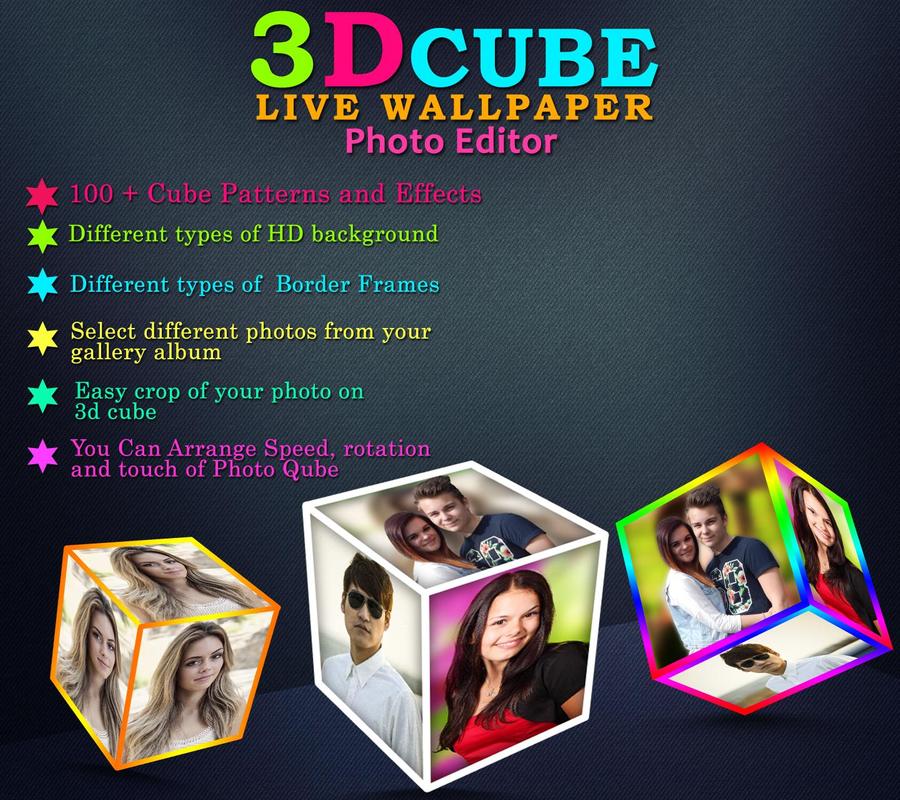 Live 3D Cube Photoshop