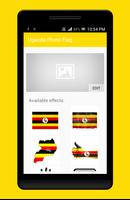 Uganda Photo Flag پوسٹر