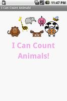 I Can Count Animals Plakat
