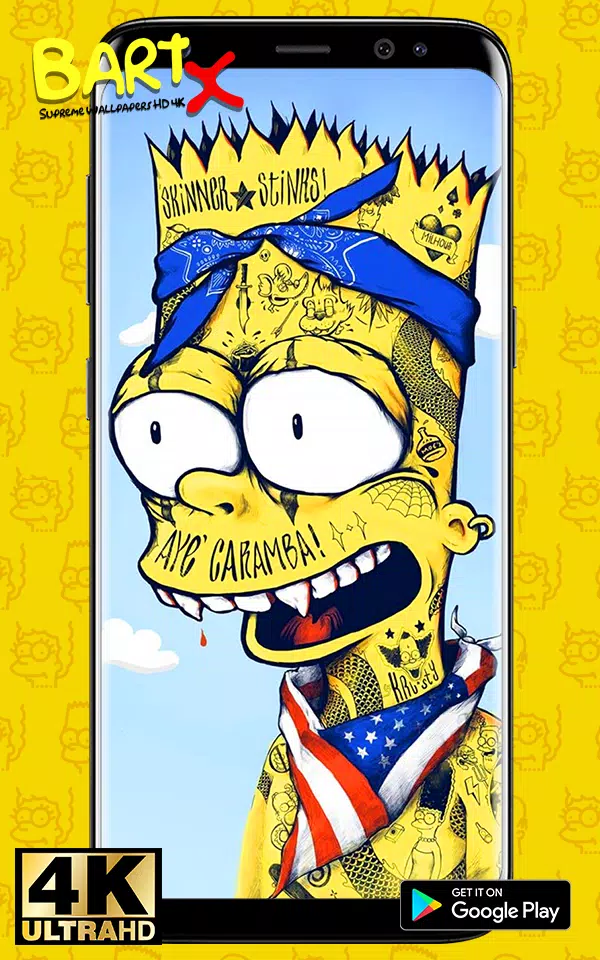 Download Be cool like Bart Simpson in this limited edition Supreme design!  Wallpaper