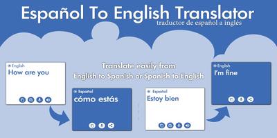 Poster Spanish English Translator - Spanish Dictionary