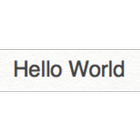 Hello World icône