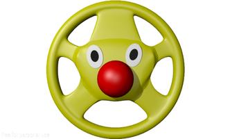 Steering wheel - kids toddlers Affiche