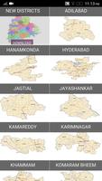 Telangana New Districts Info Affiche