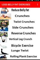 Loss Belly Fat Exercises poster