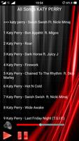 All Songs KATY PERRY capture d'écran 1