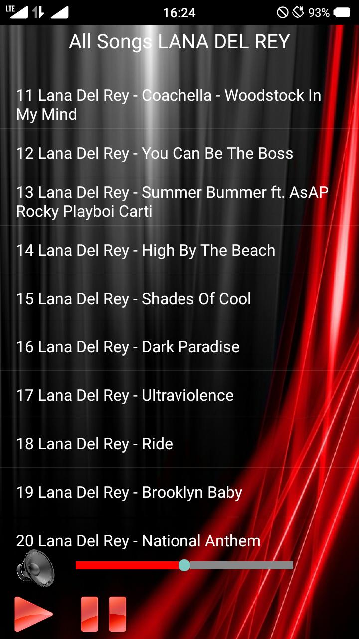 All Songs LANA DEL REY for Android - APK Download