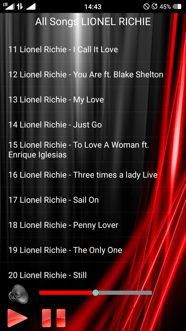All Songs Lionel Richie For Android Apk Download