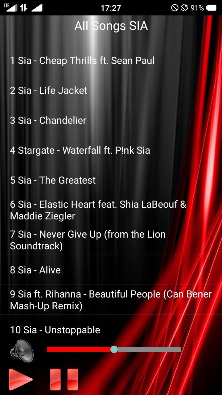 All Songs Sia For Android Apk Download
