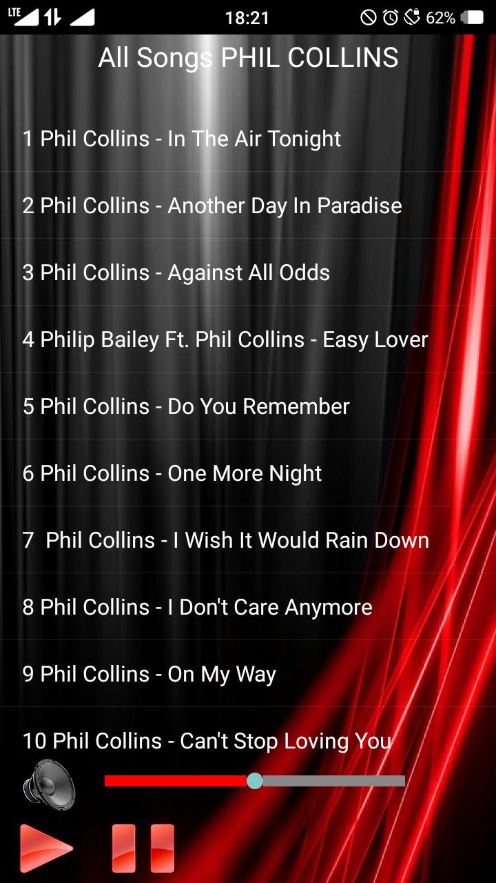 All Songs PHIL COLLINS for Android - APK Download