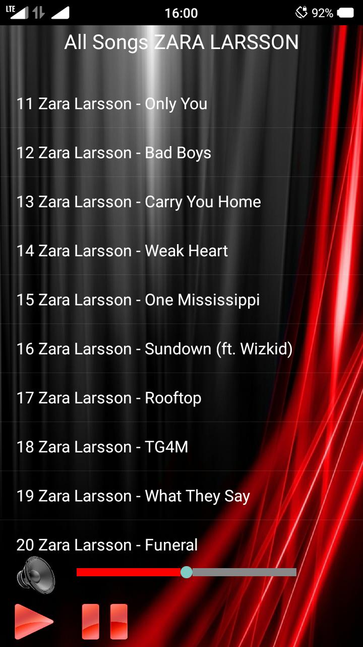All Songs ZARA LARSSON for Android - APK Download