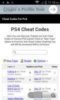 Cheat Codes For Ps4 скриншот 1