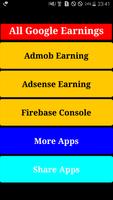 ALL Google Earnings (ADMOB+ADSENSE+FIREBASE ETC) Plakat
