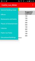 Useful Lux Meter اسکرین شاٹ 3