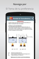 Fórmulas de Termodinámica captura de pantalla 1