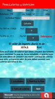 Peso Calorias y Nutricion screenshot 1