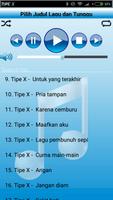 lagu TIPE X - lengkap ภาพหน้าจอ 2
