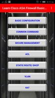Learn Cisco ASA Firewall Basic Command Poster