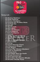Top HARYANVI Songs Mp3 capture d'écran 1
